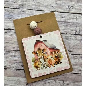 Farm animal car charm‎